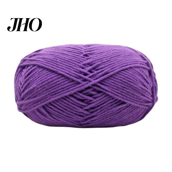 DIY Knitting Yarn Wool Line Professional Ultra Soft Needlework Milk Cotton Crochet Knitted 4Ply for Home