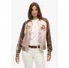 Куртка Женская Superdry Suikajan Бомбер Вышитый W5011953A Коричневый/бежевый