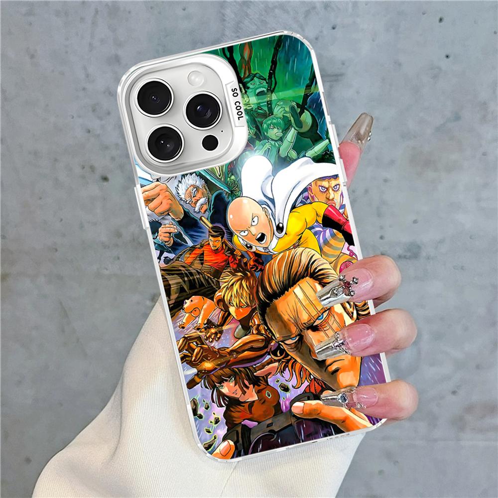 One Punch Man Phone Case For IPhone 16 15 14 13 12 11 Pro Max X XR XSMAX 8 7 Plus Matte Shockproof Back Cover