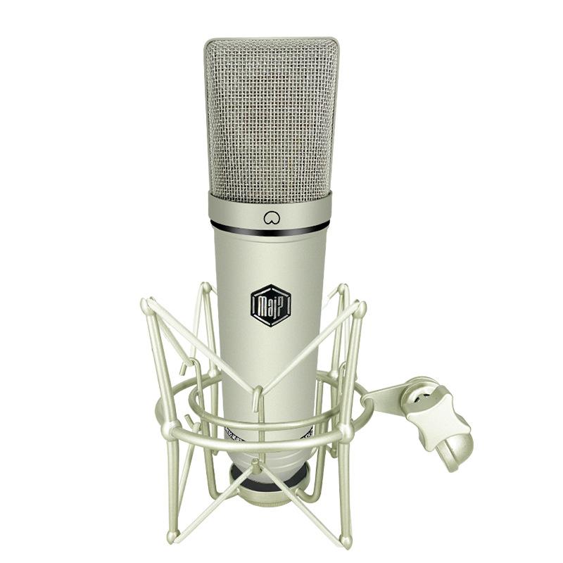 

MAJ7 U87 Профессиональный ручной высококачественный конденсаторный микрофон с большой диафрагмой Сетевой микрофон K Запись песен YY Крики Пение
