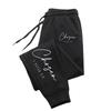 Women Chosen Letter Printed Sweatpant Man Casual Long Pocket Outdoors Sweat Pants Comfortable Warm Fleece Jogger Pants Unisex
