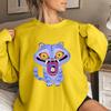 Women's Fashion Casual Long Sleeve Printed Round Neck Sweatshirt Top