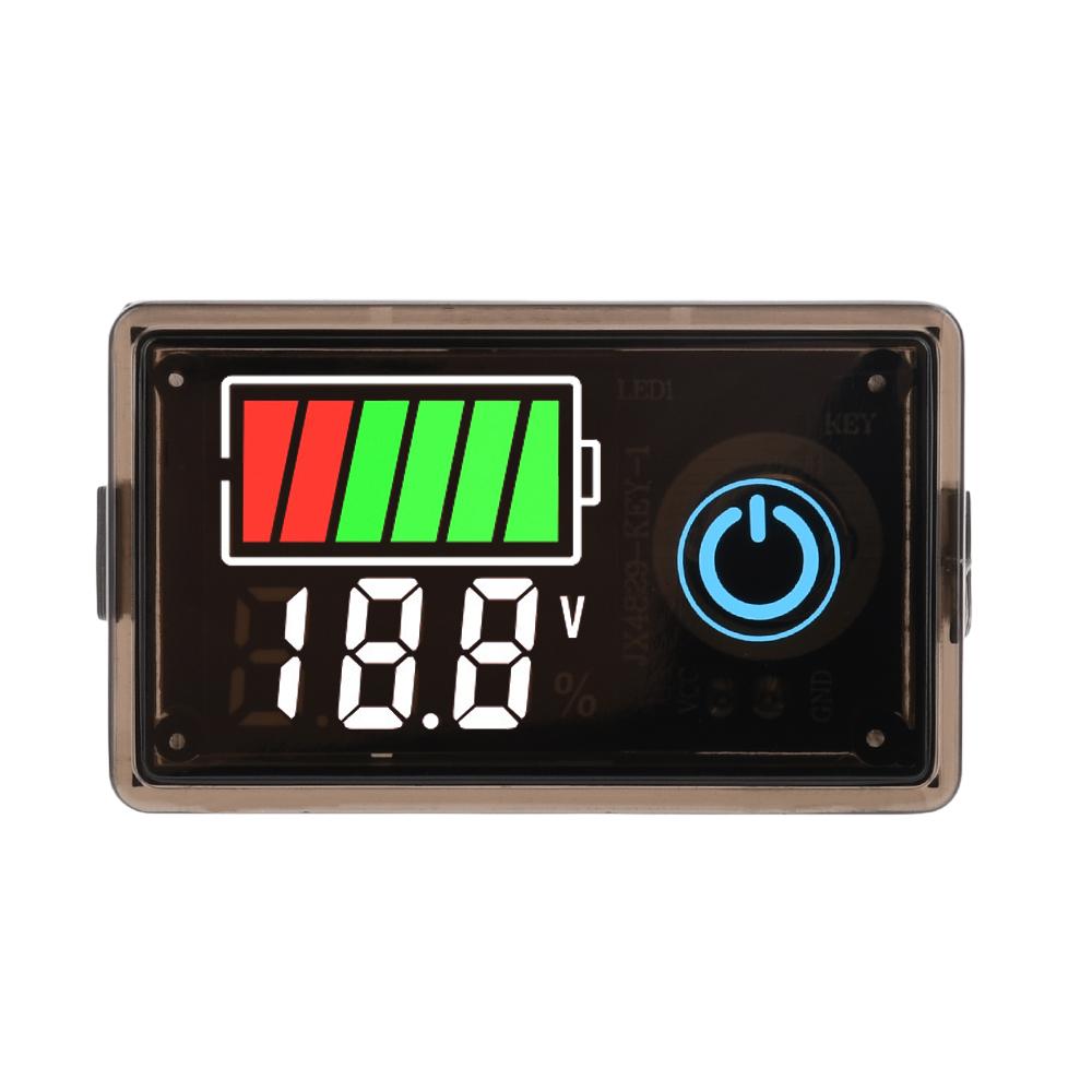2-wire Digital Voltage Indicator Acid Battery Lithium Universal with Touch Switch 8-100V  Lithium Battery Capacity Meter Tester