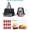 New Arrival: Insulated Lunch Bag - Large Capacity, Two-in-One Tote for Office Workers