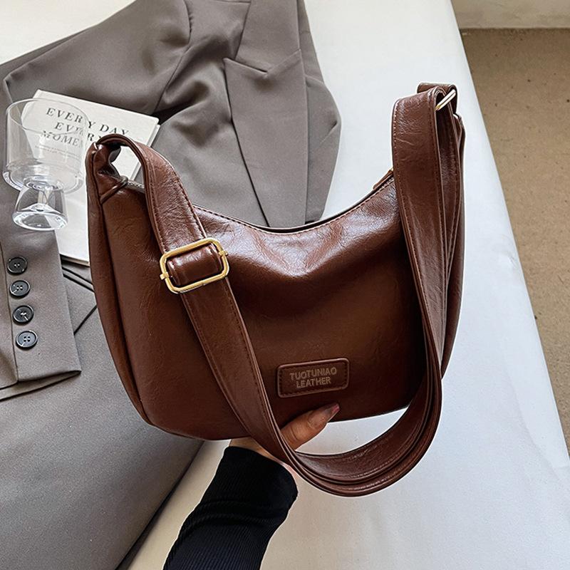 Niche Underarm Bag Women 2025 New Fashion Retro Dumpling Bag High-end Sense Versatile Single Shoulder Messenger Bag