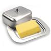 1SET Stainless Steel Butter Box with Lid, Rectangular Butter Box, Cheese Box, Pastry Tray, Bread Box, Snack Storage Plate