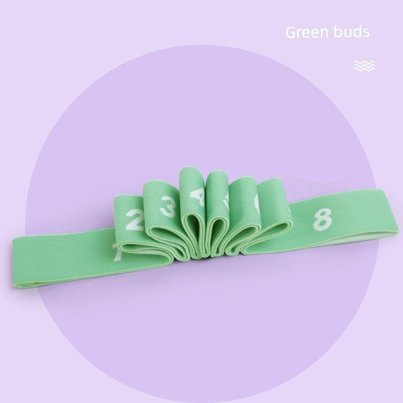

Digital Fitness Stretch Strap Children Dance Special Yoga [8-1 Pack] Bud Green