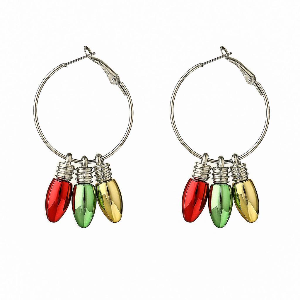 Creative Christmas Tree & Bell Stud Earrings: Stylish European & American Holiday Jewelry