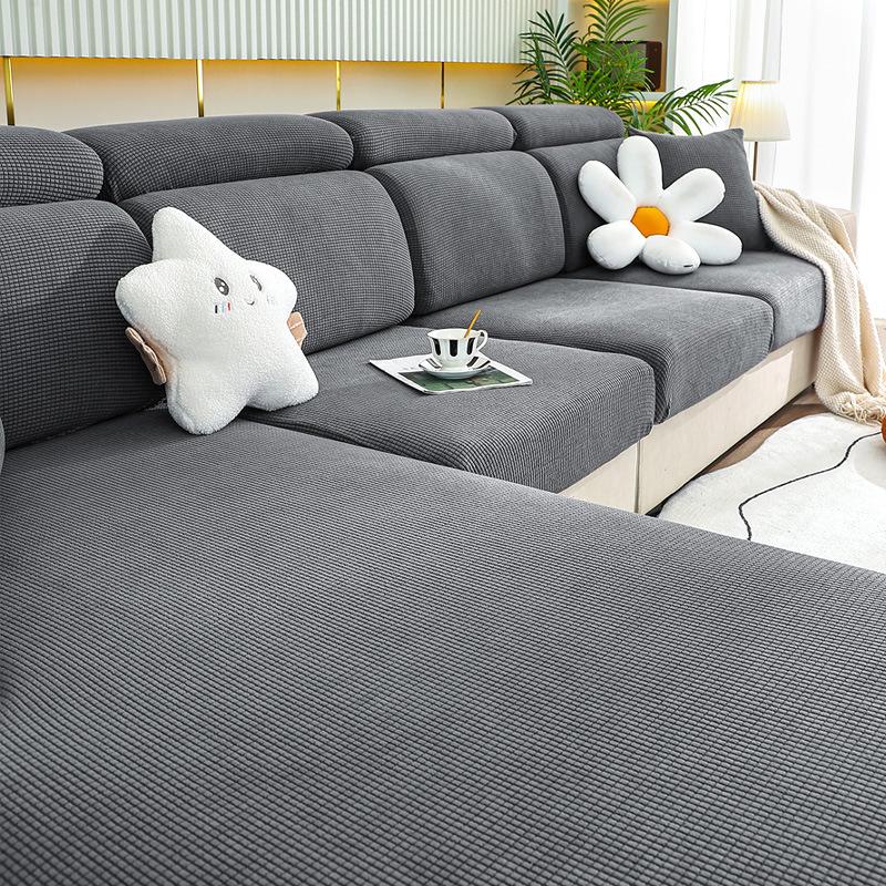 

Dust-proof homestay seat cushion lazy sofa cover cover summer living room new simple seat cushion elastic universal non-slip Pillow Cover (45/45cm)