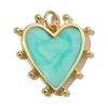 Pack of 3 Heart/Horseshoe/Dices Poker Card Pendants Accessories for Necklace and Earrings Copper Jewelry Components