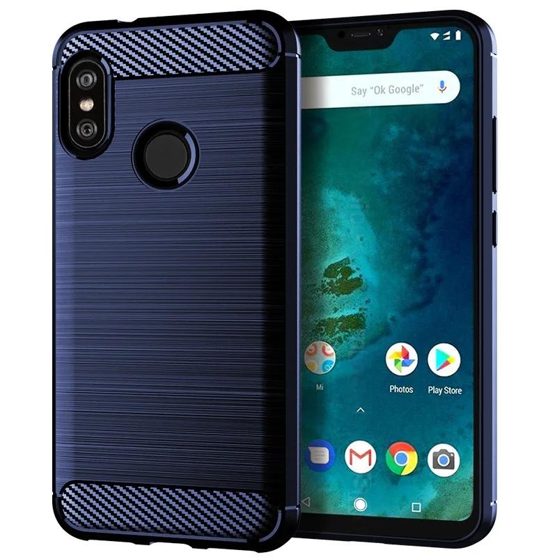 

Для Xiaomi Mi A2 lite mia2lite redmi6 pro Мягкий силиконовый чехол задняя крышка для xiaomi a2 lite mi a2lite redmi 6pro Матовые чехлы For Mi A2 lite синий