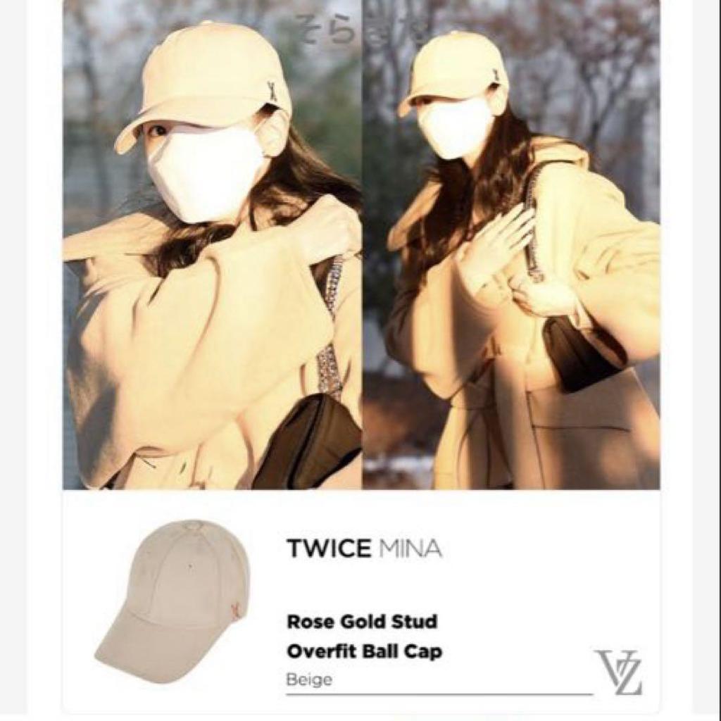 [USED] Limited-time offer: VARZAR 643 genuine beige cap in rose gold. Used by Mina.