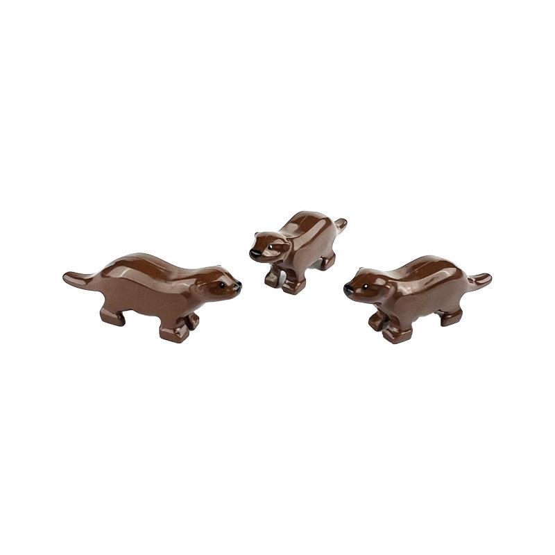 MOC 1PCS 67361 Printed Zoo Otter Building Blocks Kit Animal Forest Water Landscape Bricks Particle Toy Children Birthday Gifts