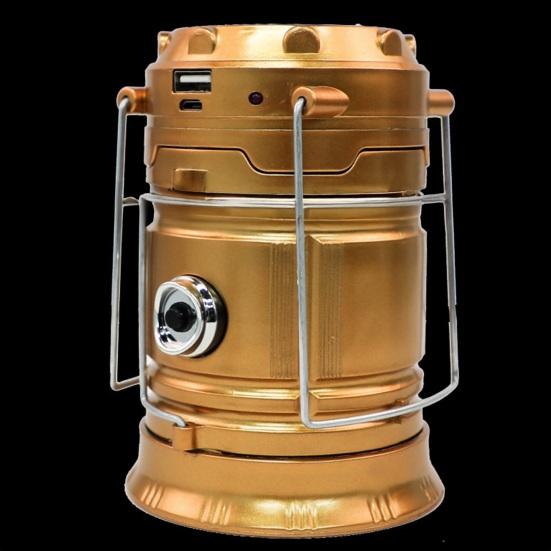 Solar Camping Lantern Lightweight Waterproof USB Rechargeable LED Light Ultra Bright Outdoor Hiking Tent Hanging Emergency Lamp