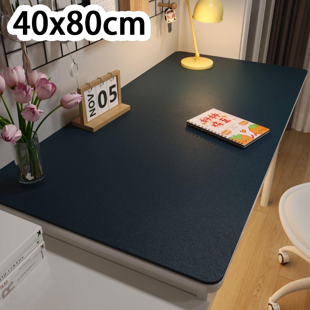 New Protection Eye Student Desk Mat Oil-proof Leather Coffee Table Mat Non-slip Solid Color Computer Desk Mat