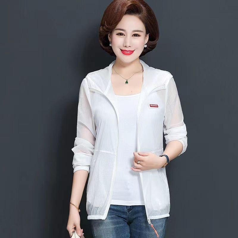 Sommer dünne Kapuze Sonnenschutz Kleidung Frauen Langarm Strand Anti-Ultraviolett Sonnenschutz Mantel weibliche Jacken Tops Mantel