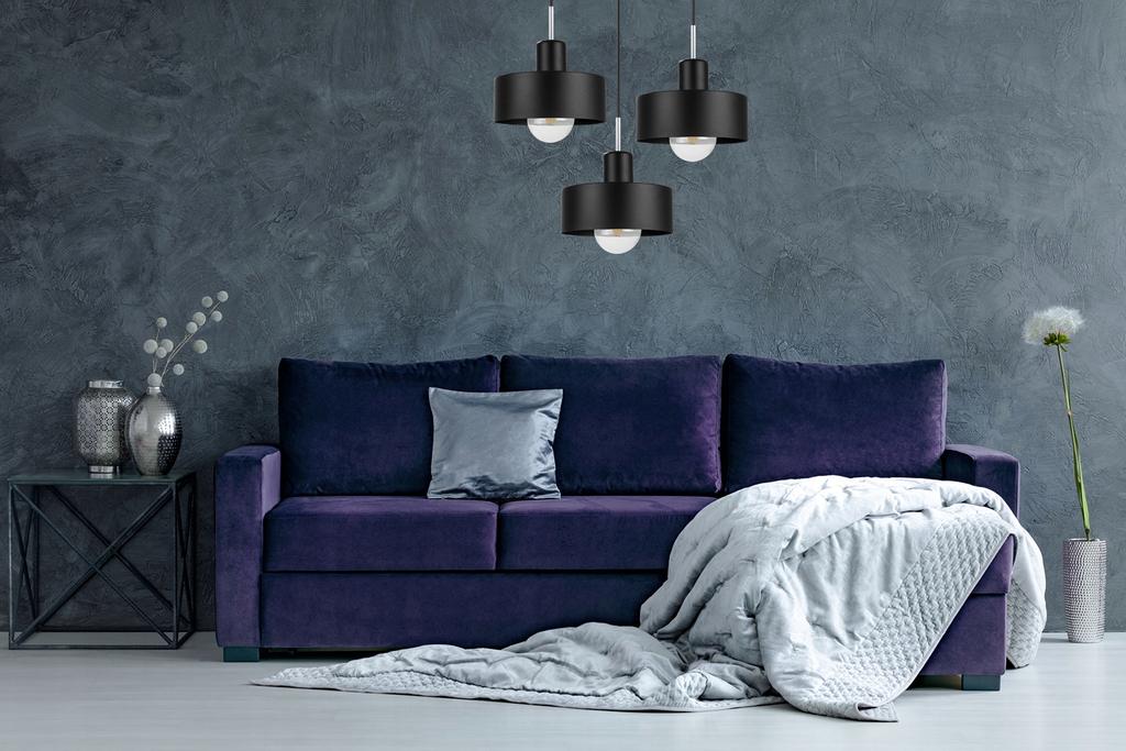 MODERN CEILING HANGING LAMP, METAL LAMPSHADE