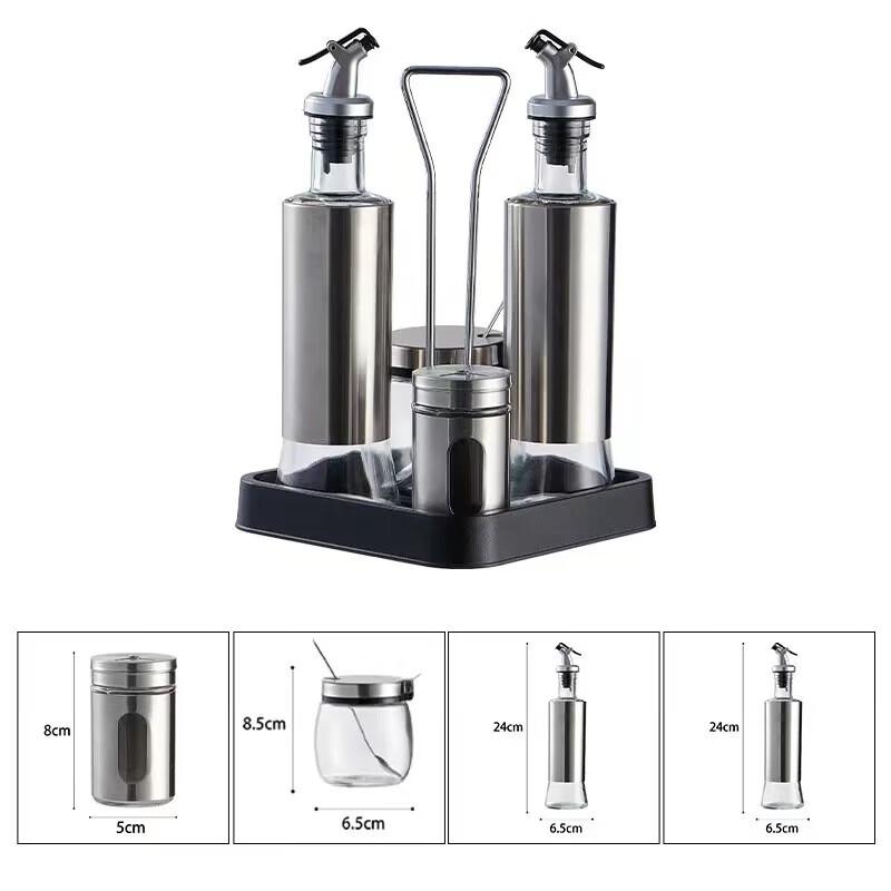 Chuishan Hai Glass Tabletop Seasoning Set