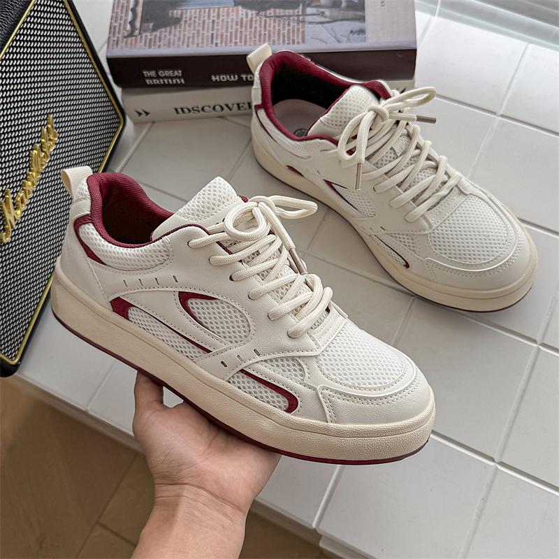 

Мужская повседневная обувь с сеткой, спортивная, дышащая обувь, мужская универсальная модная базовая парусиновая обувь для выхода на улицу 44