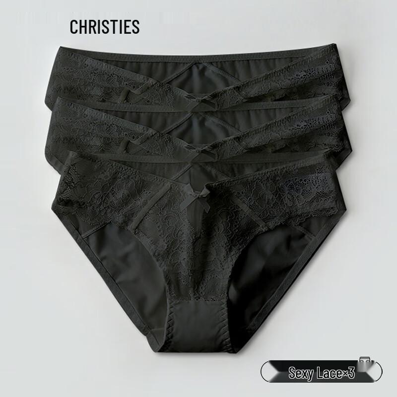 

Christies Women s Lace Low-Rise Seamless Briefs - 3 Pack M (45-50kg)