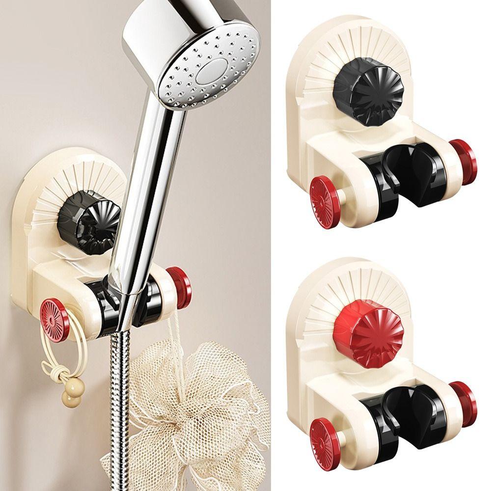 

Suction Cup Showerhead Bracket Removable Handheld Sprayer Support Bathroom Accessories чорний