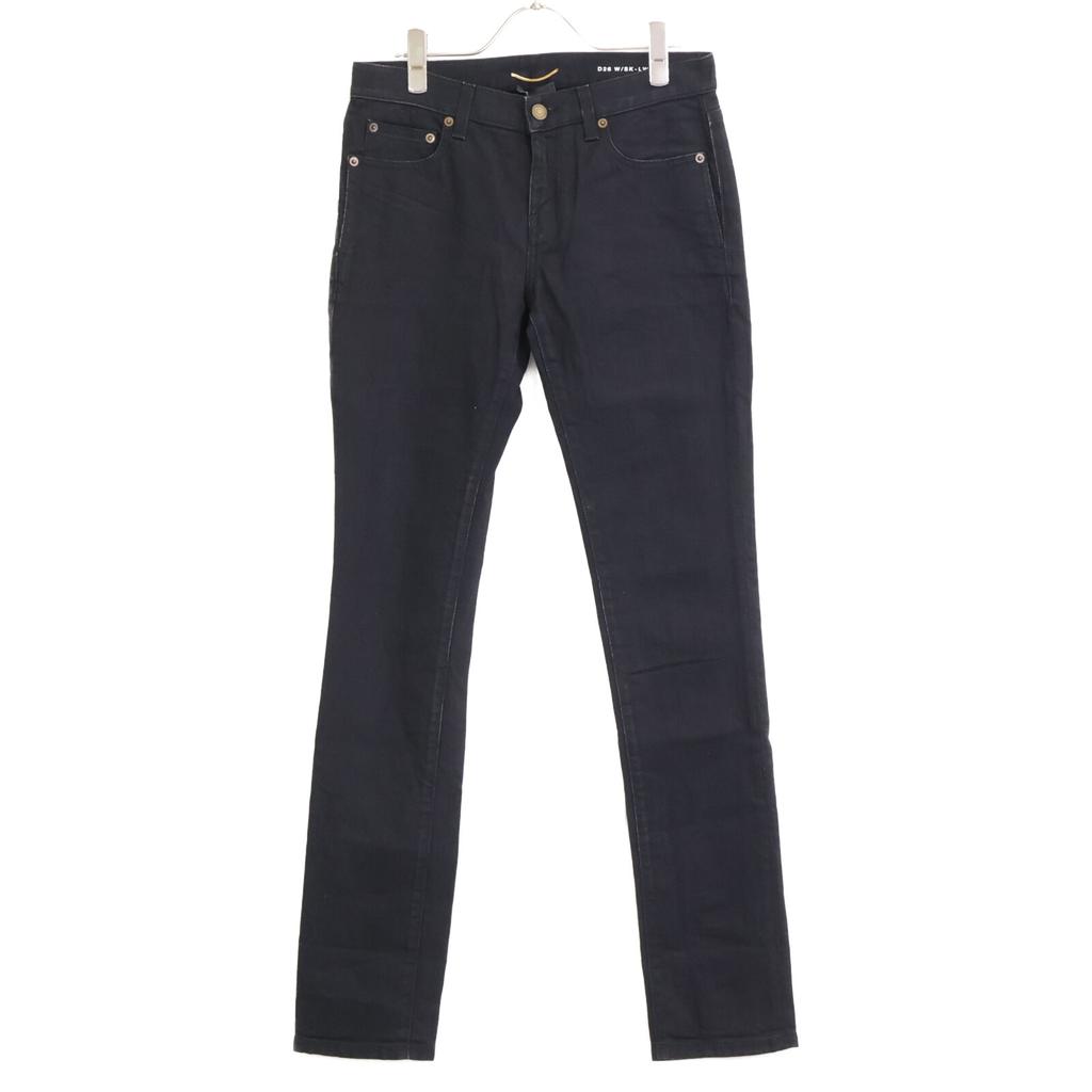 Saint Laurent Paris 614447 YO500 Denim Pants Skinny Bottoms 27 blackUsed
