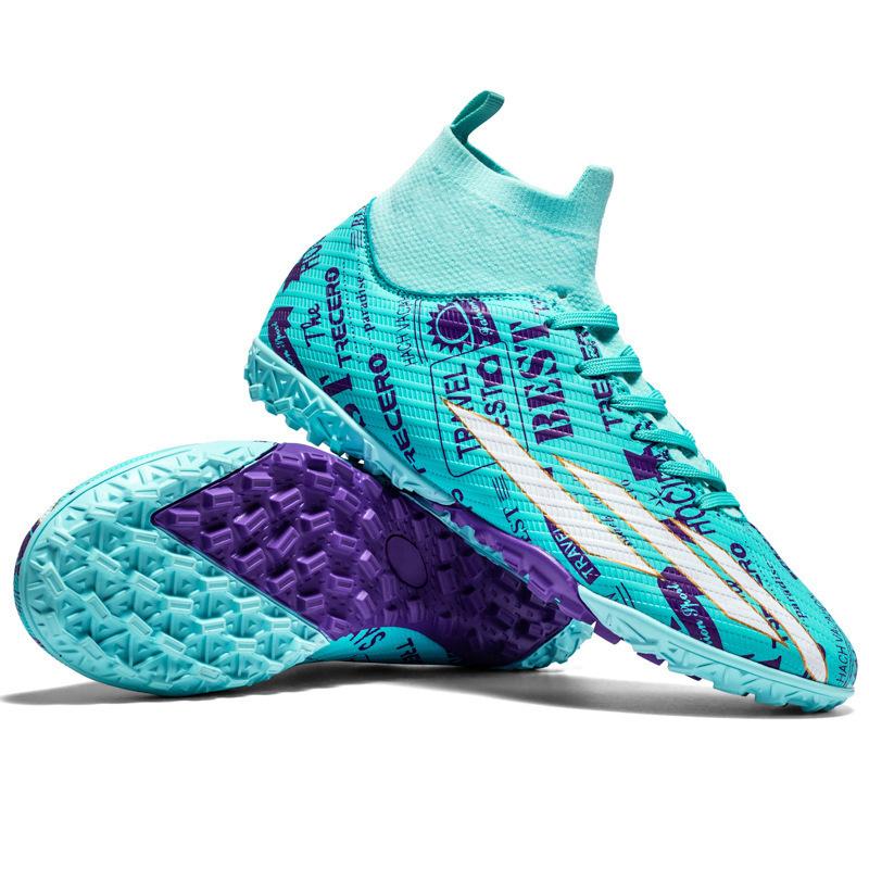2024 pantofi de fotbal noi cu gleznă înaltă băieți și adolescenți studenți unghii lungi unghii rupte pantofi de antrenament pentru competiție