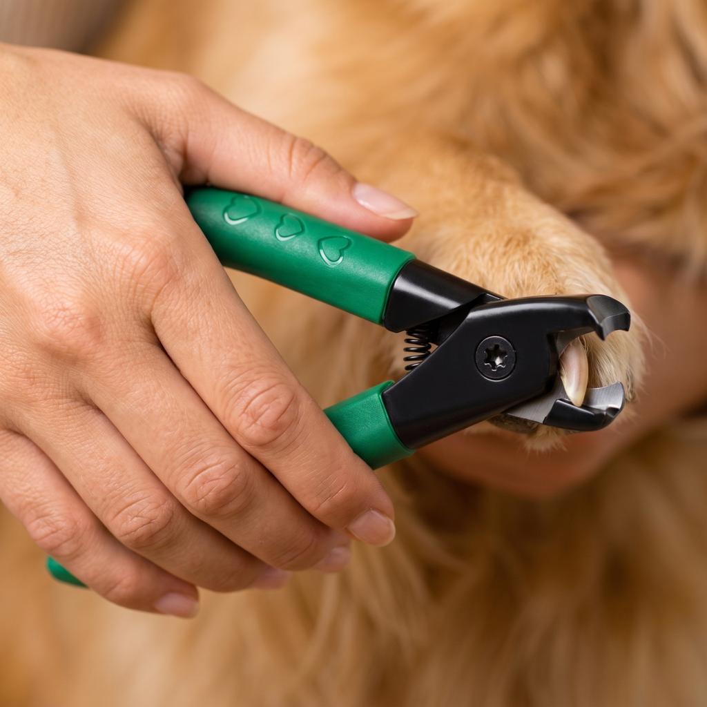 Pet Nail Clipper with Heart-Shaped Handle Wide Opening for Dogs and Cats