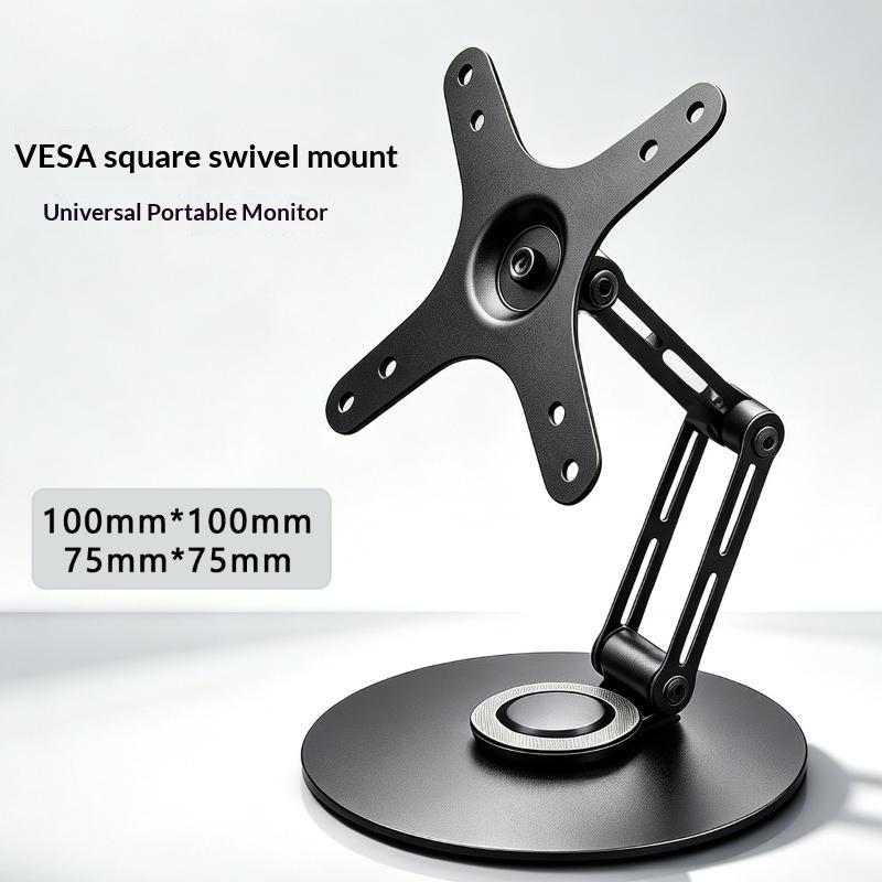 Foldable Monitor Stand 360° Rotation Multi-Angle Adjustable Heavy Load Monitor Arm Support For 9-18.4 Inch Screen