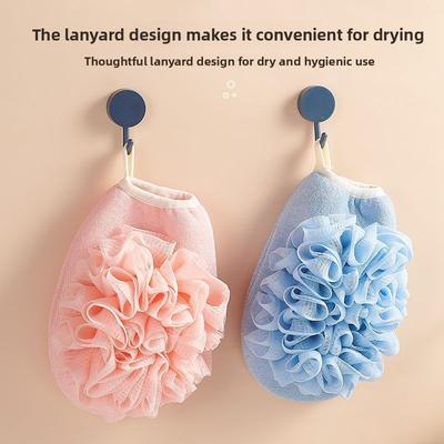 Bathing Back Scrubbing Gloves Double-Sided Bath Towel Women's Bath Flower Bath Ball Skin Scrubbing Dirt Removal Massage