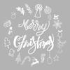 Fun-f270 Christmas English Slogan Washing Machine Home Beautification Decoration Sticker UV Full Penetration