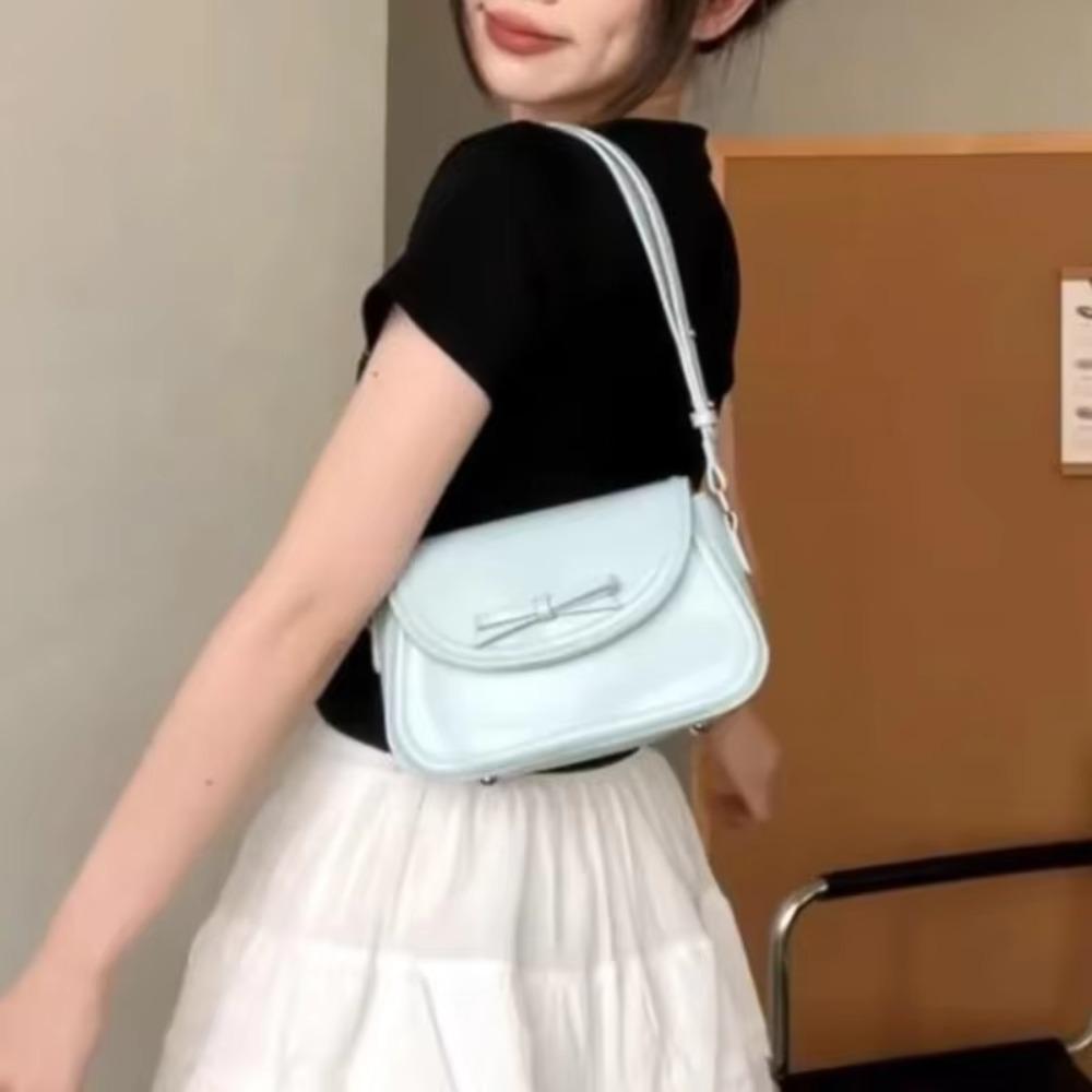 

Сумки на плечі з дизайном лука. Сумка з PU шкіри. Нові жіночі сумки синій