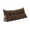 Headboard Triangular Pillow Back Support Headboard Cushion with Side Pocket Daybed Bolster Cushion with Removable Cover