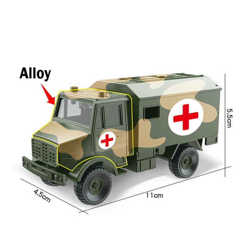 Liga de metal carro relógio simulação militar tanque armado veículo blindado caminhão de brinquedo das crianças modelo helicóptero