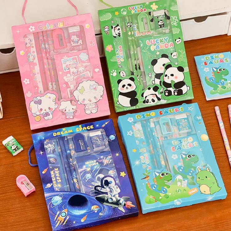 6Pcs Interactive Study Gift Box Educational Supplies Youngly Learners Homework Helper Kids Study Reward Stationeries Set