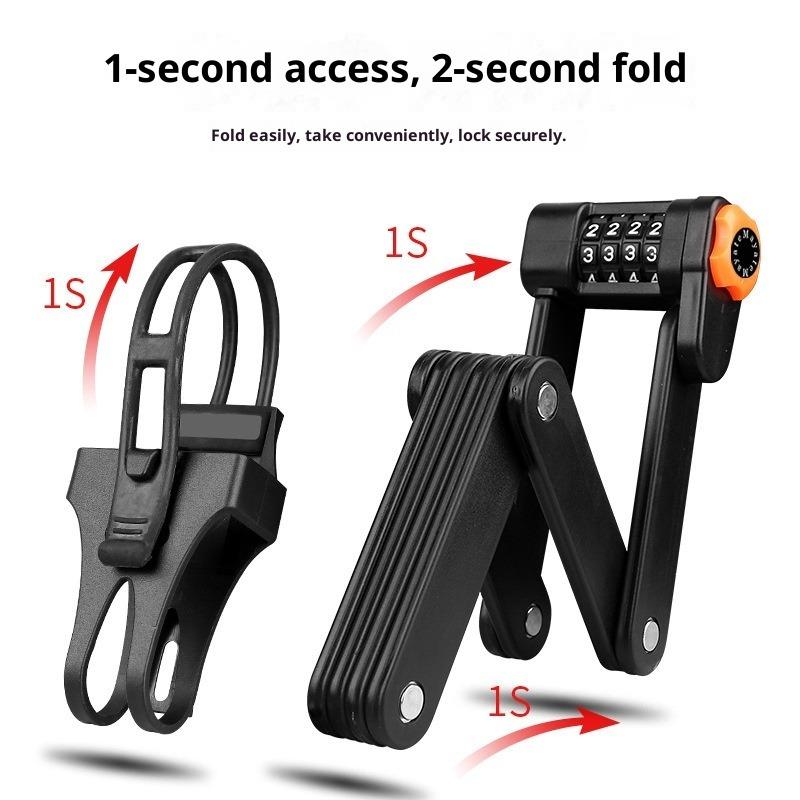 Bicycle Combination Lock Anti-theft Lock Mountain Bike Electric Vehicle Portable Folding Lock Portable Joint Bicycle Folding Lock