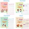 4Books Pen Magic Copybook Free Wiping Children's Kids Writing Sticker Practice English Copybook For Calligraphy Montessori Gift