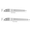 Silver Hollow Out Nail Art Professional Nail File Metal Nail File Double Sided High Quality Nail File Manicure Pedicure Tool