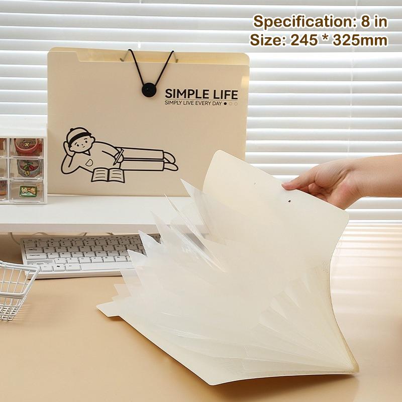 

5/8/12 карманов большой емкости A4 бумажная сумка для хранения документов классификация папка органайзер для файлов A 8 grids