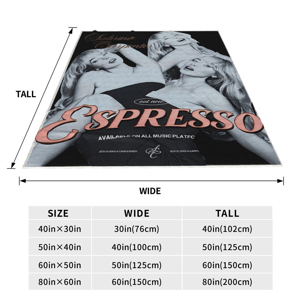 Sabrina Caprenter Flannel Blanket Winter Soft Warm Throw Blanket for Kids Couch Chair Funny Bedspread Sofa Bed Cover