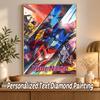 Transformers Custom Name Text 5D Diamond Painting Kit DIY Full Drill Diamond Art Decoration