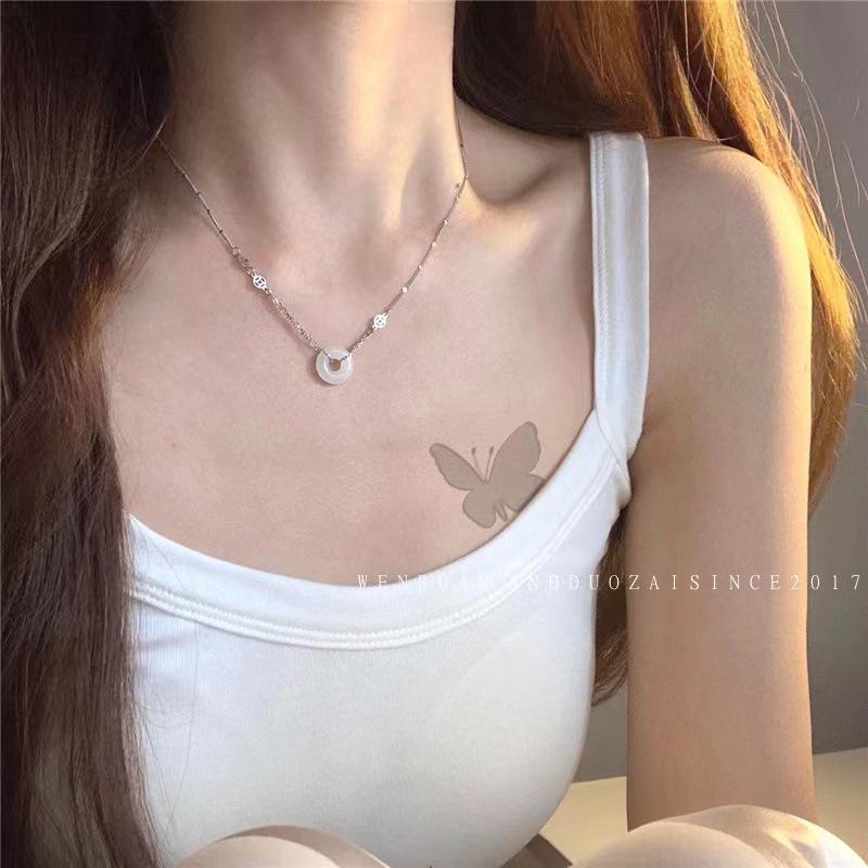 2024 Vintage Double-Layer Pearl Necklace with Heart Pendant