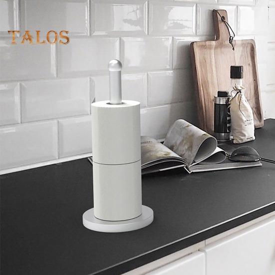 Porta Rotolo di Carta da Cucina da Banco con Base Ponderata Antiscivolo Resistente alla Ruggine e alla Corrosione Acciaio Inossidabile Porta Rotolo di Carta da Cucina