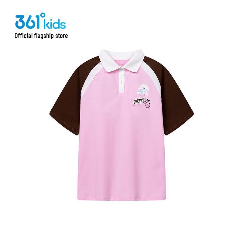 361° Girls Summer Cartoon Short Sleeve Polo Shirt K62523214 160