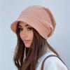 Stilvolle, einfarbige Strickmütze für Damen – gemütlicher Ohrenschutz, winddicht und warm – ideal für Reisen im Freien, elegantes Design ohne Krempe mit erhöhtem Komfort
