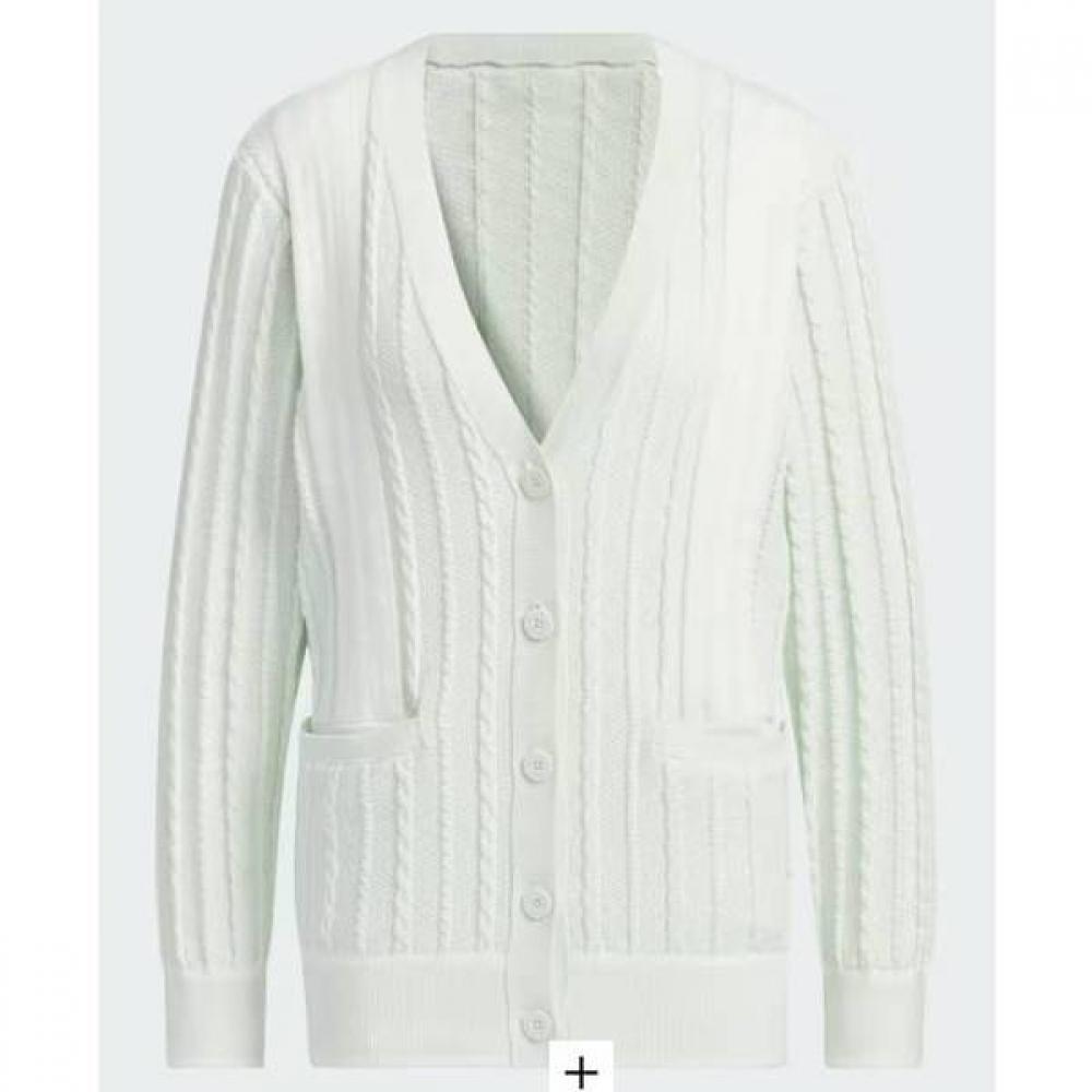 

Adidas Golf Primeknit Cable Pattern Cardigan In6622 minted/XS