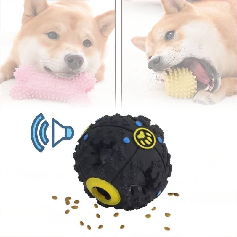 Toy Called Pet Leaky Food Ball Fun Play Plastic Gnawing Teeth Grinding Cleaning
