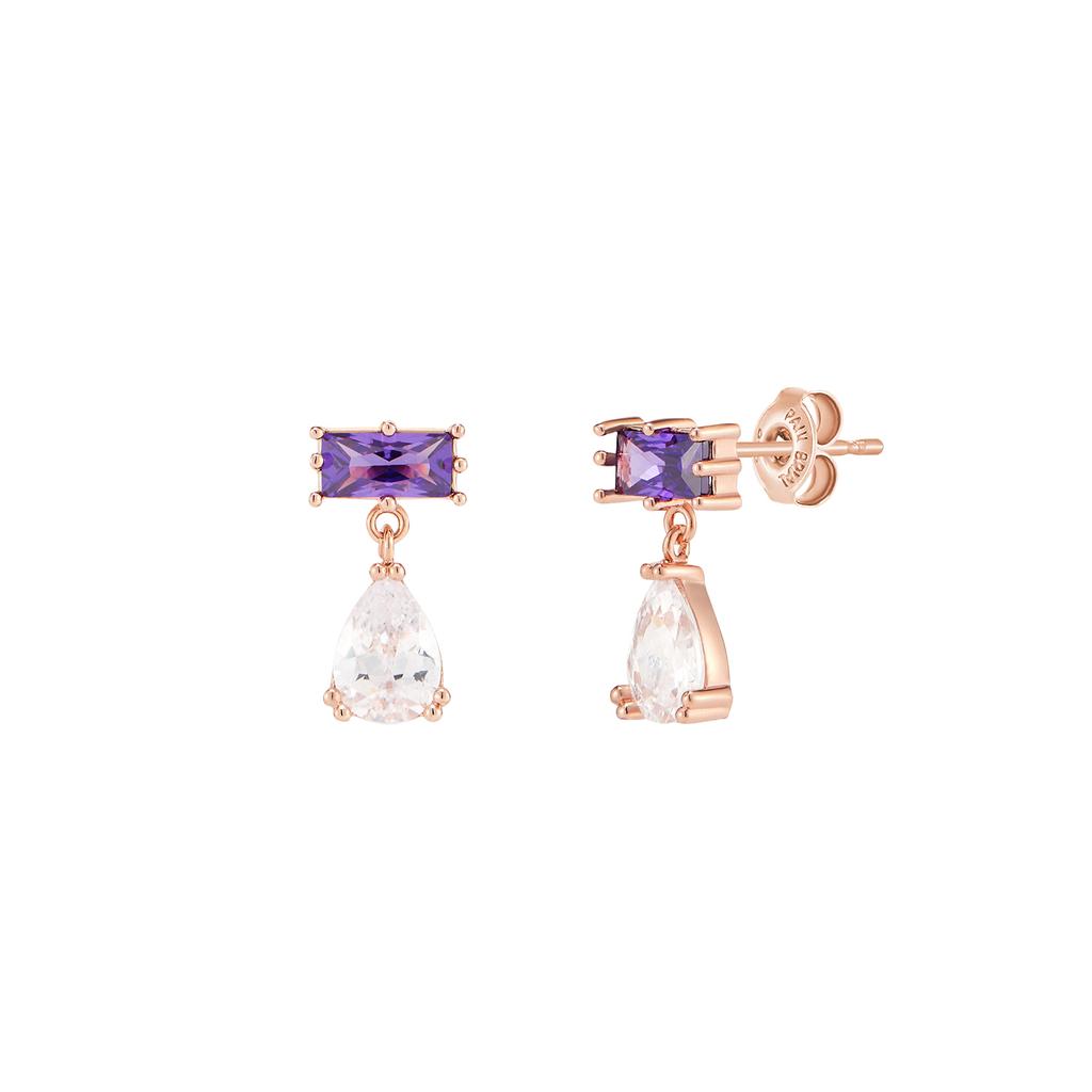 Paul Brial Saga Purple Earrings Pyse0080_Pg