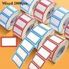 1000/2000pcs Colorful Labels Label Stickers, Easy To Peel Off, Refrigerator Stickers Color Coded Labels for Office And Classroom