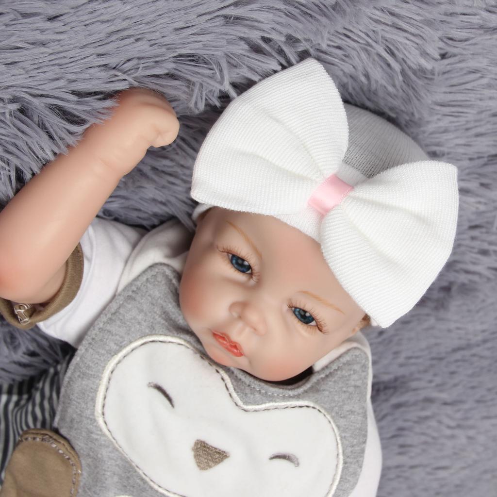 Big Bow Hat for Newborn Baby Spring and Autumn Cute Knit Pullover Hat for Children